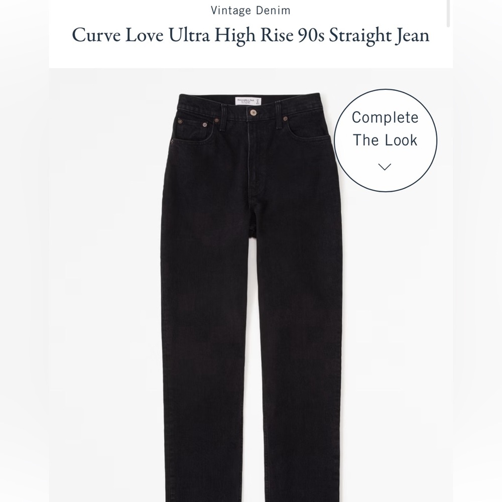 Abercrombie curve love 90s ultra high rise straight jean